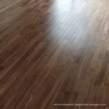 Prefinished Smooth and Brushed Natural black walnut